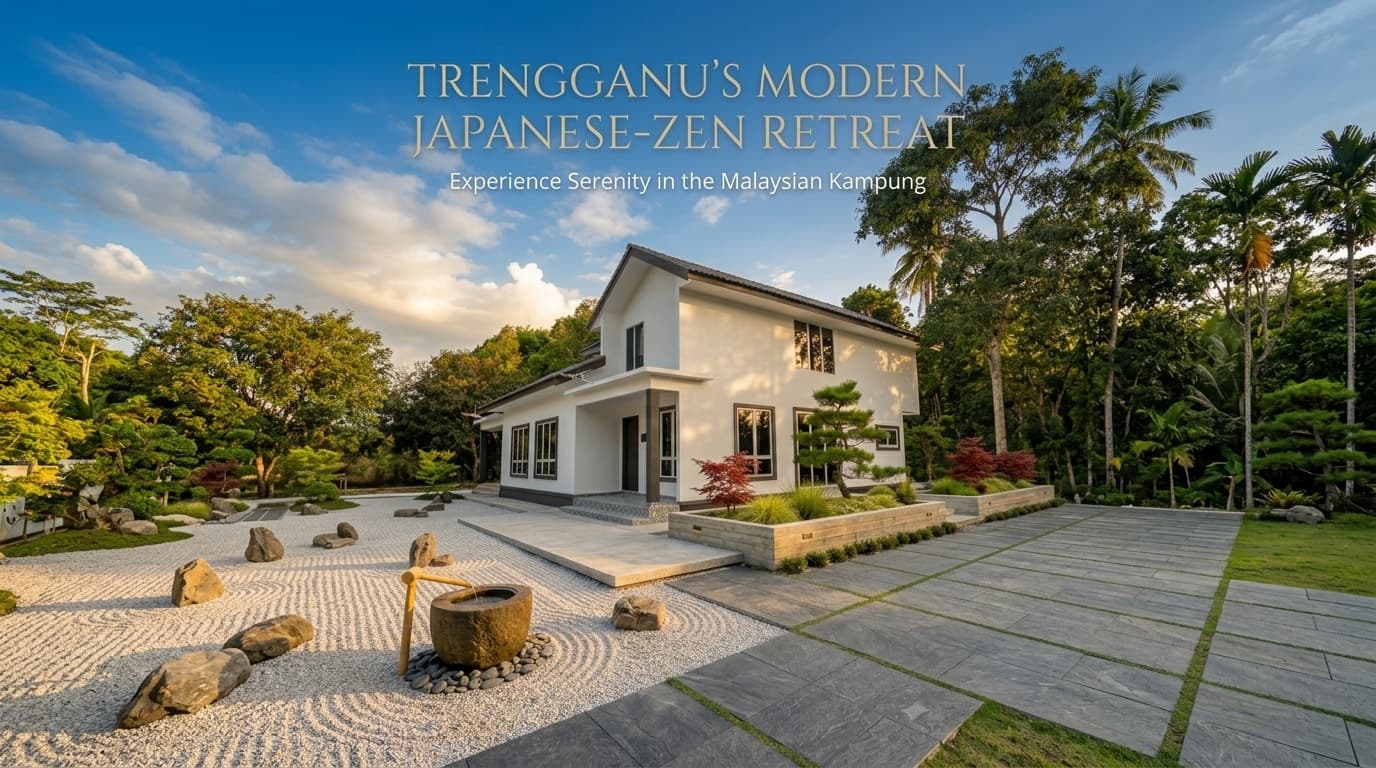 Gaiatimur Homestay — rumah moden dengan taman zen di Jabi, Besut, Terengganu